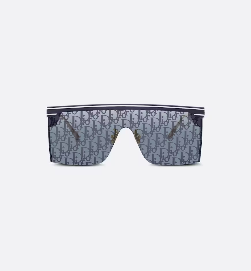 Blue Dior Oblique Mask Sunglasses | Dior Couture