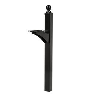 Gibraltar Mailboxes Landover Aluminum, Crossarm, Mailbox Post, Black LP000B00 | The Home Depot