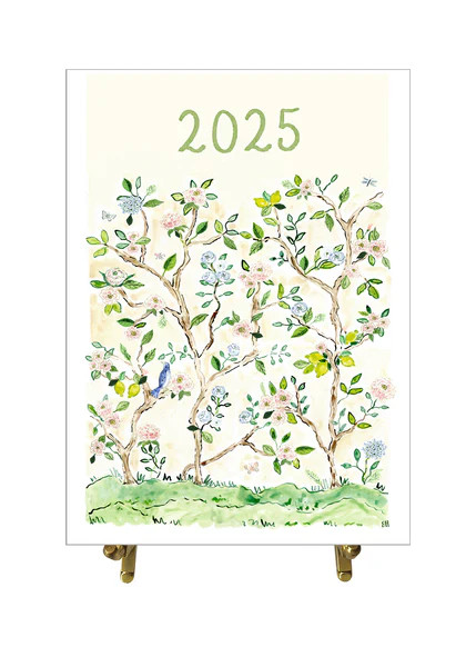 2025 Desk Calendar, Chinoiserie Edition | Evelyn Henson