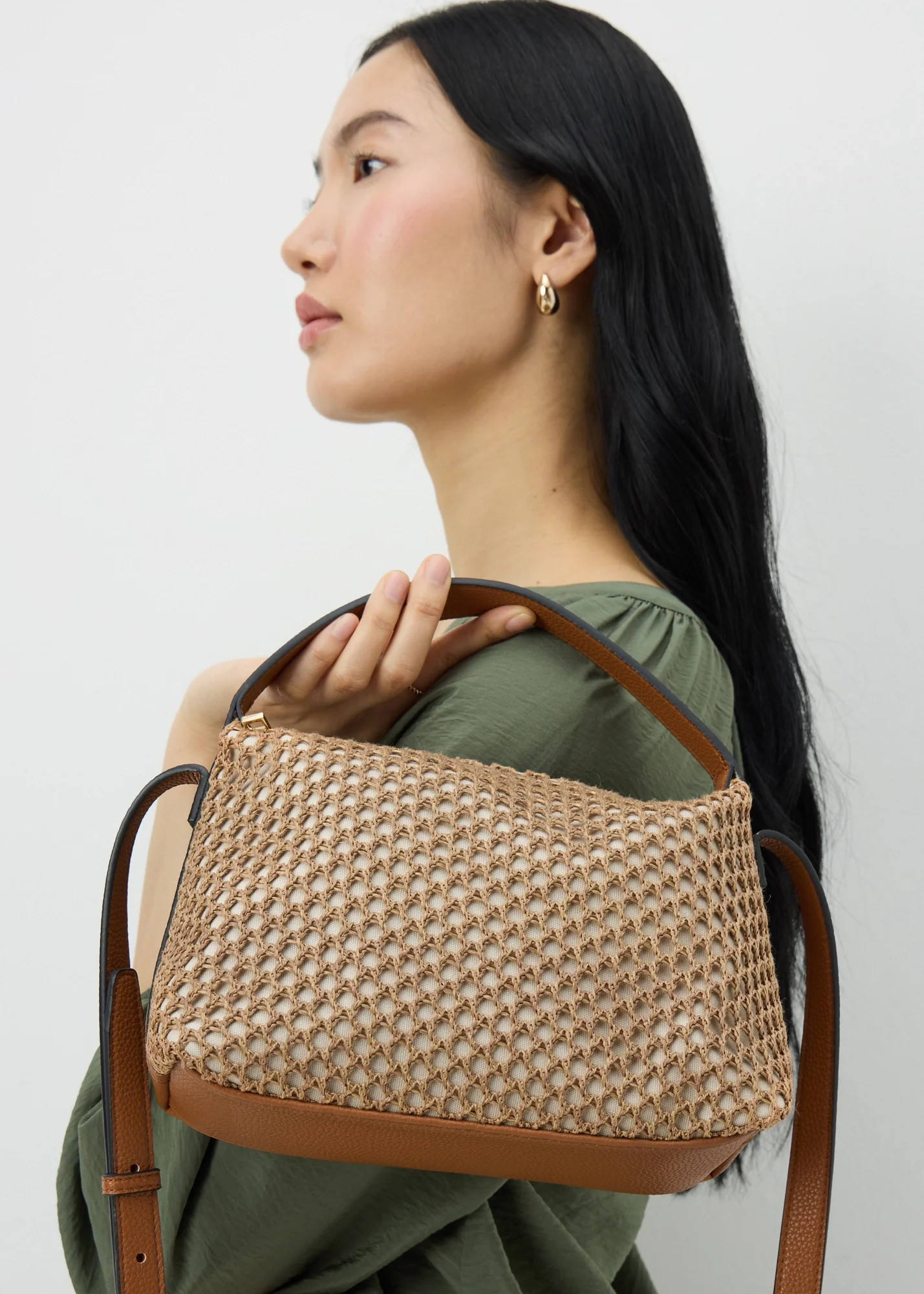 Natural Straw Camera Bag | Matalan (UK)