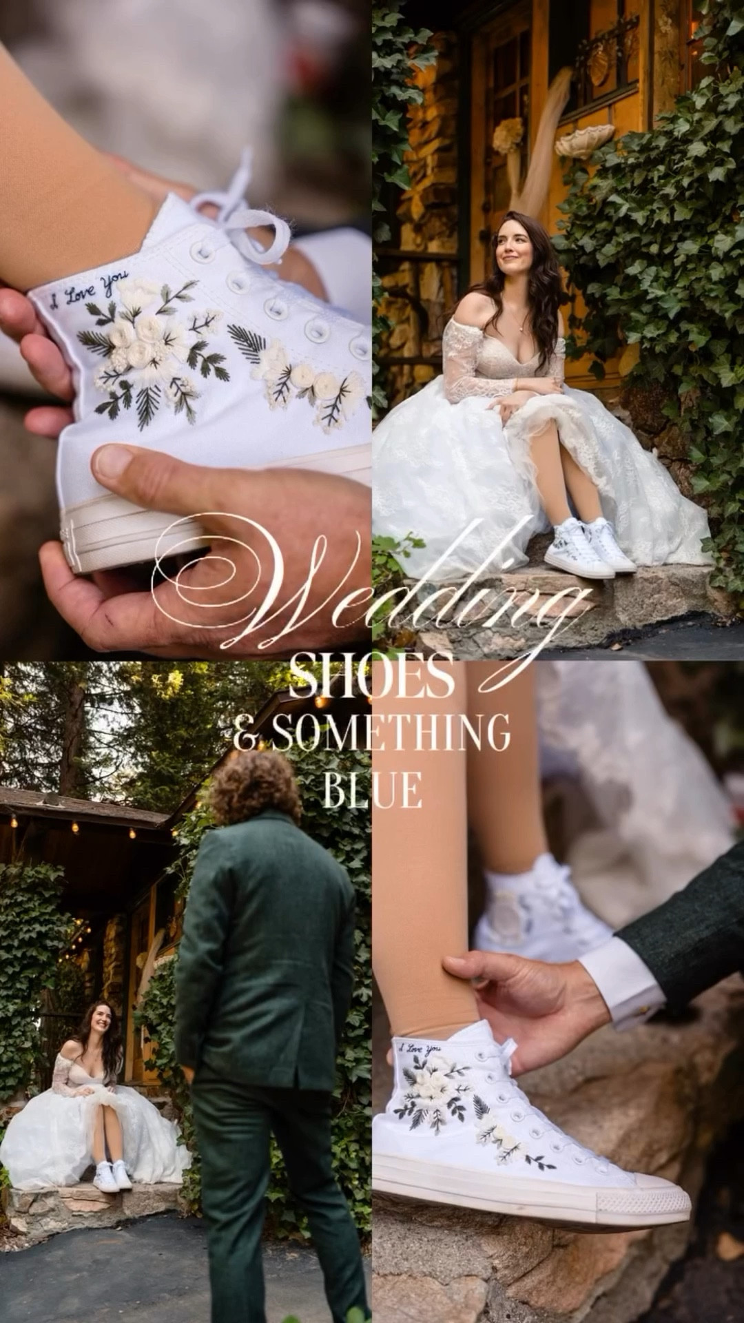For my wedding shoes, I asked this shop to embroider the first “I love you” my husband ever wrote to me in a letter on the top and outside of each shoe in blue thread for my something blue. It was such a special touch and I loved surprising my husband the day of. I also love that it supports a small business. 🤍✨

⬇ https://liketk.it/5wDl2 #ltkstyletip #ltkwedding #weddingshoes #weddinginspiration #weddinglook #weddingshoesideas #diywedding #weddingsneakers #weddingflats #bridestyle #brideshoes #bridalinspo #bridalstyle #somethingblue #somethingblueideas #hightopweddingconverse #weddingconverse #ltkstyletip