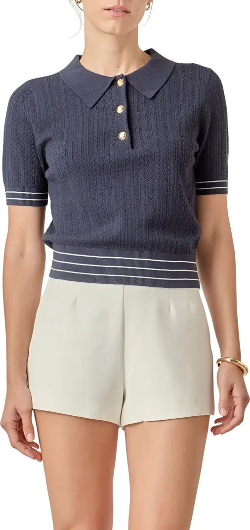 English Factory Pointelle Polo | Nordstrom | Nordstrom