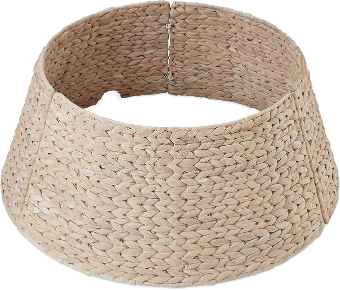 Best Choice Products 24in Christmas Tree Collar, Woven Hyacinth 3-Piece Holiday Rattan Tree Skirt... | Amazon (US)