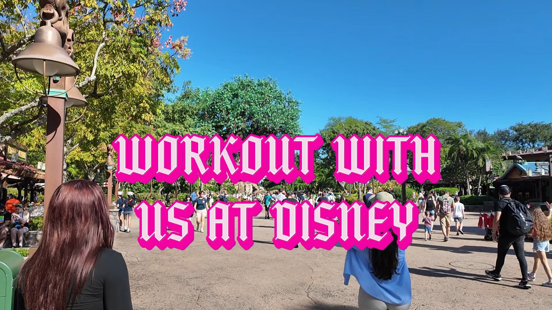 love going to disney to workout 💖 love my osmo 3 creator camera 🎥 #husbandwife #contentcreators #fyp #disneyworld #animalkingdom #orlandoflorida #ttstastemakers 