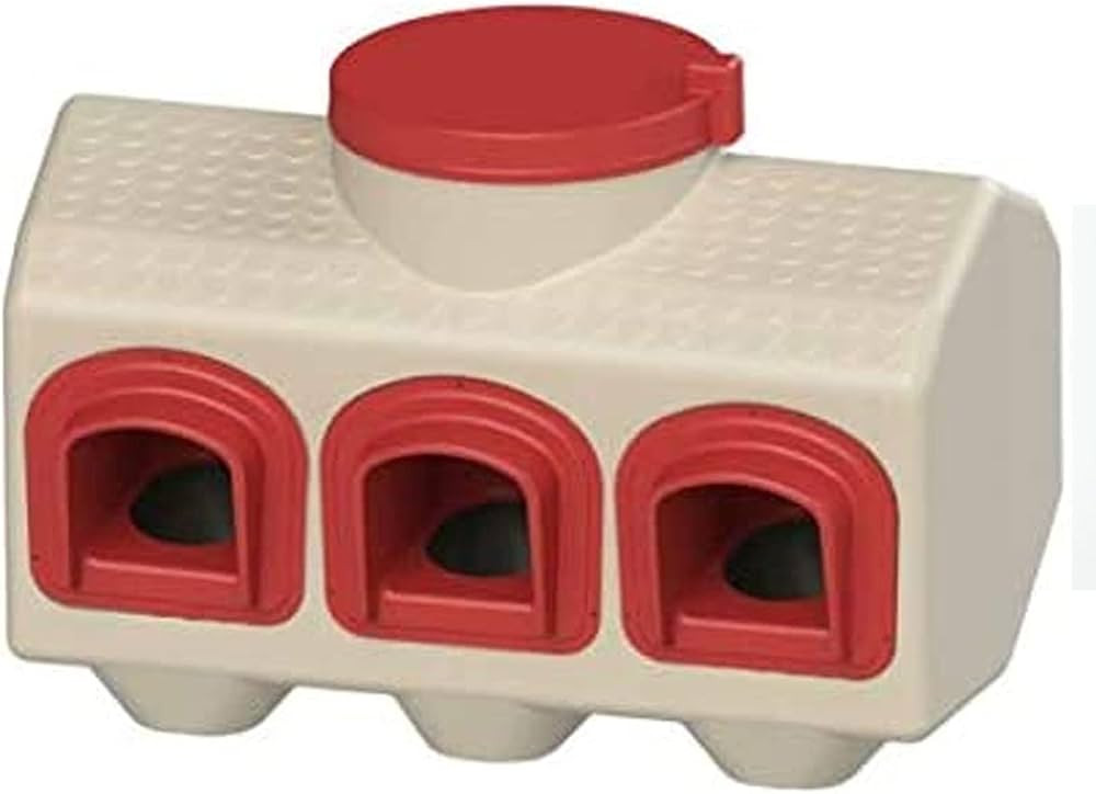 OverEZ Chicken Feeder - Holds 50 Pounds of Feed - Inside or Outside Hen Coop - Large Gravity Fed ... | Amazon (US)