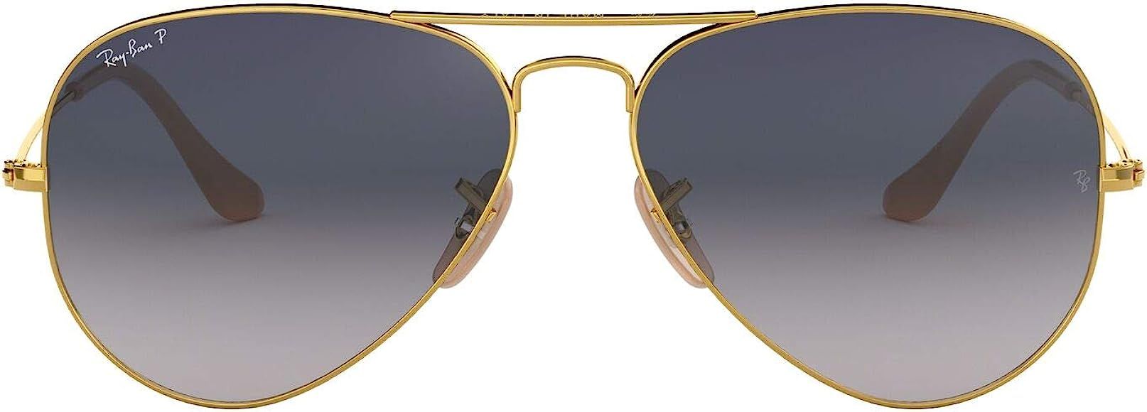 RB3025 Aviator Classic Polarized Sunglasses | Amazon (US)