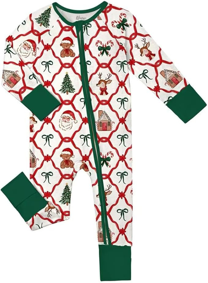 Weiwei Pajamas for Baby Boys & Girls Footies, Viscose from Bamboo Baby Romper, Baby Sleepers, 2-W... | Amazon (US)