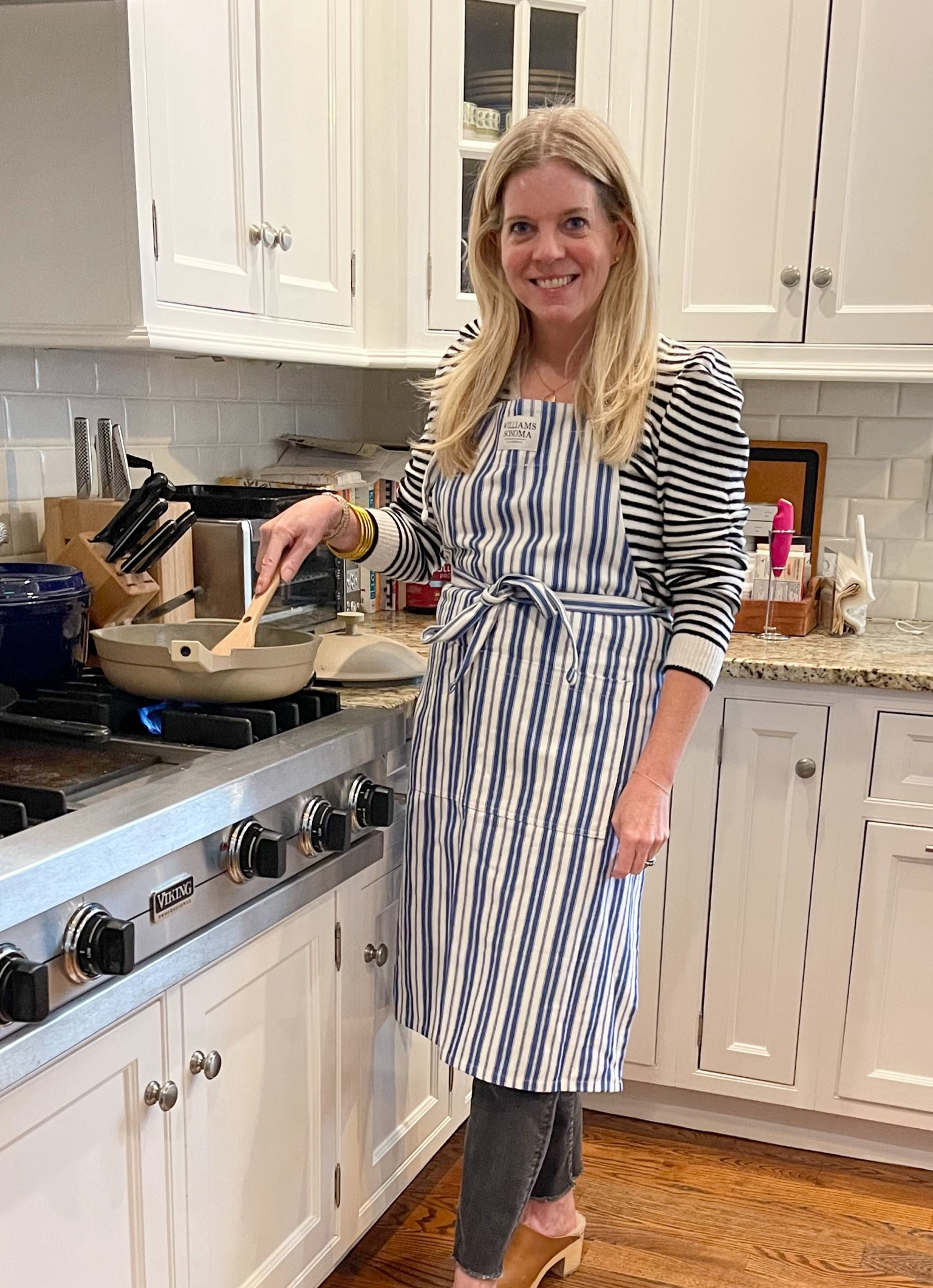 My favorite apron! Honestly putting this apron on gets me in the mindset of wanting to cook something good in my kitchen. It's a classic, plus I love anything with a blue stripe!

#LTKGiftGuide #LTKhome