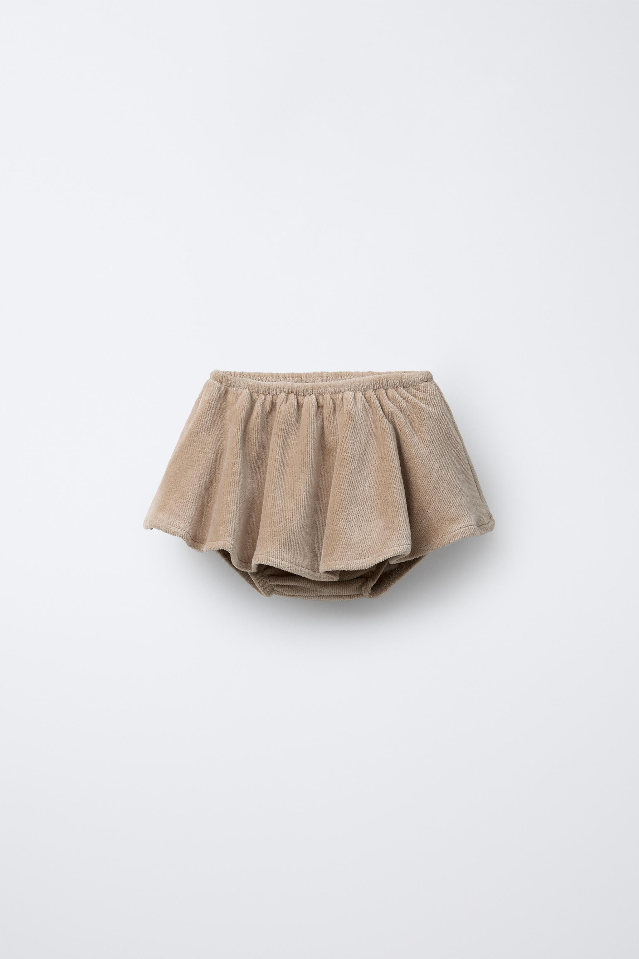 CORDUROY BOTTOM SKIRT | Zara US