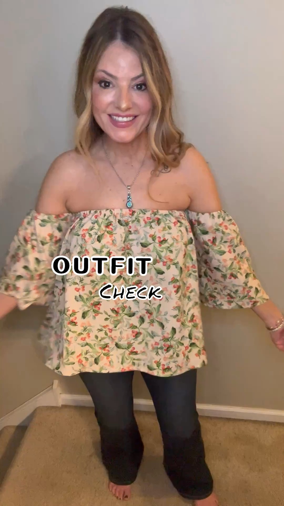 Outfit check! Loving this floral open shoulder top for Spring!! It’s a fun and flirty date night top! And check out these adorable flats!🌸

#LTKMidsize #LTKmomlife #LTKootd