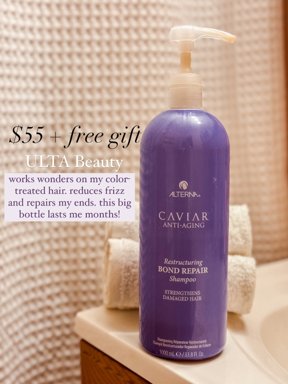 Restructuring Bond Repair Shampoo by Alterna is my haircare favorite for a long time and now you can get it at @UltaBeauty with a free gift! 

Hair favorite, blonde hair, gift idea 

#LTKHolidaySale #LTKCyberWeek #LTKGiftGuide