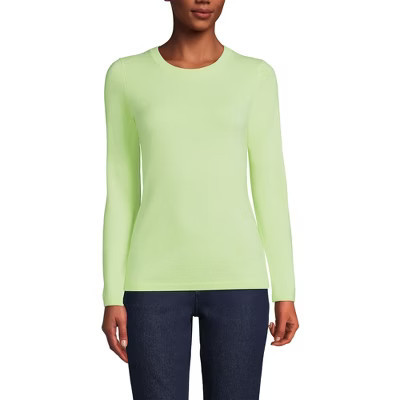 Lands' End Women's Cashmere Sweater - X Small - Fluorescent Green | Target
