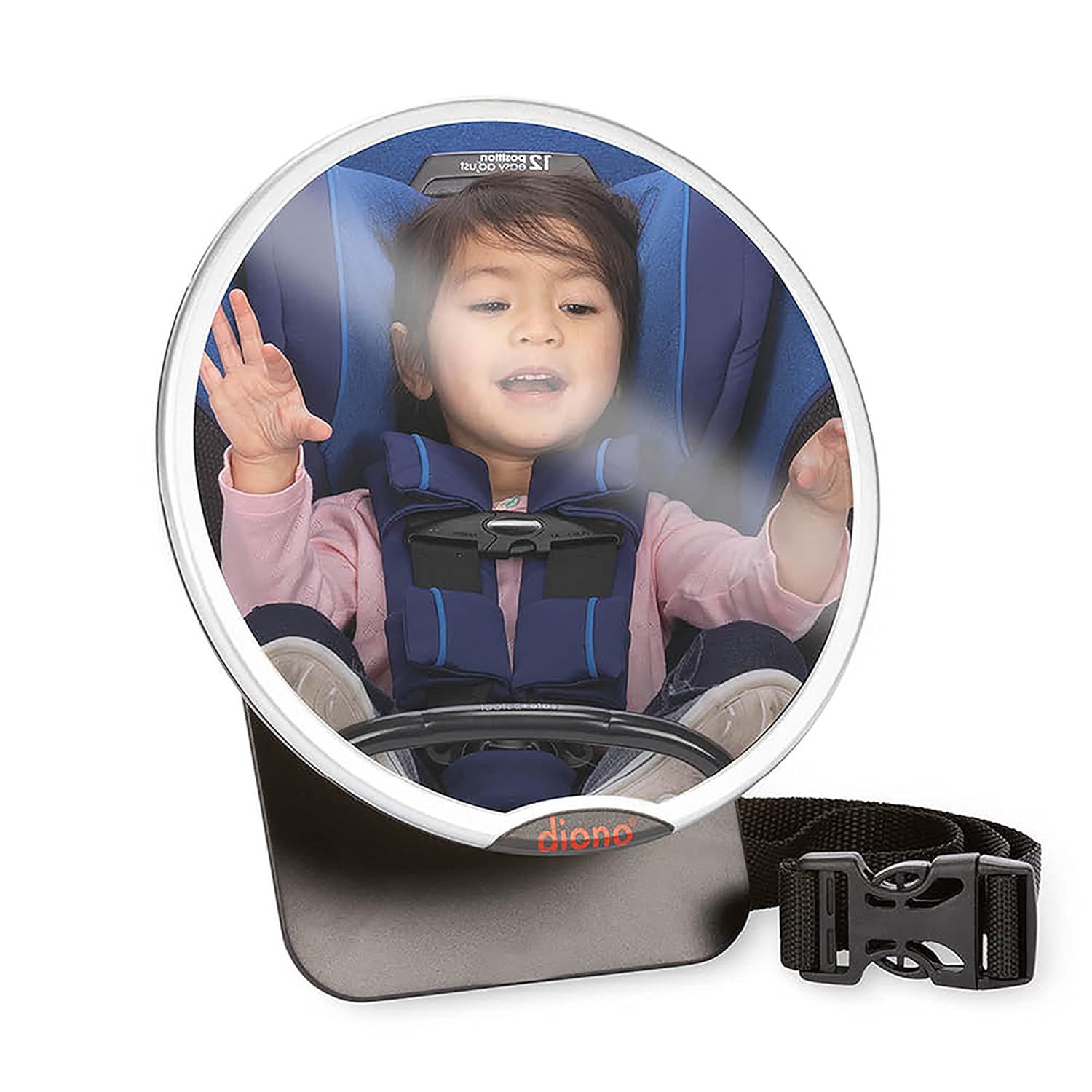 Diono Easy View Baby Car Mirror, Safety Car Seat Mirror for Rear Facing Infant, Fully Adjustable ... | Amazon (US)