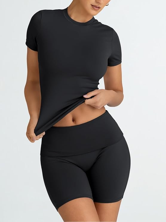 Trendy Queen Womens 2 Piece Lounge Sets Summer Workout Short Matching Sets Clothing Going Out Two... | Amazon (US)