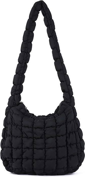 Rejolly Puffer Quilted Shoulder Bag for Women Puffy Bubble Tote Bag Lightweight Nylon Handbag Pad... | Amazon (US)