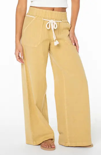Paddle On Drawstring Cotton & Linen Pants | Nordstrom