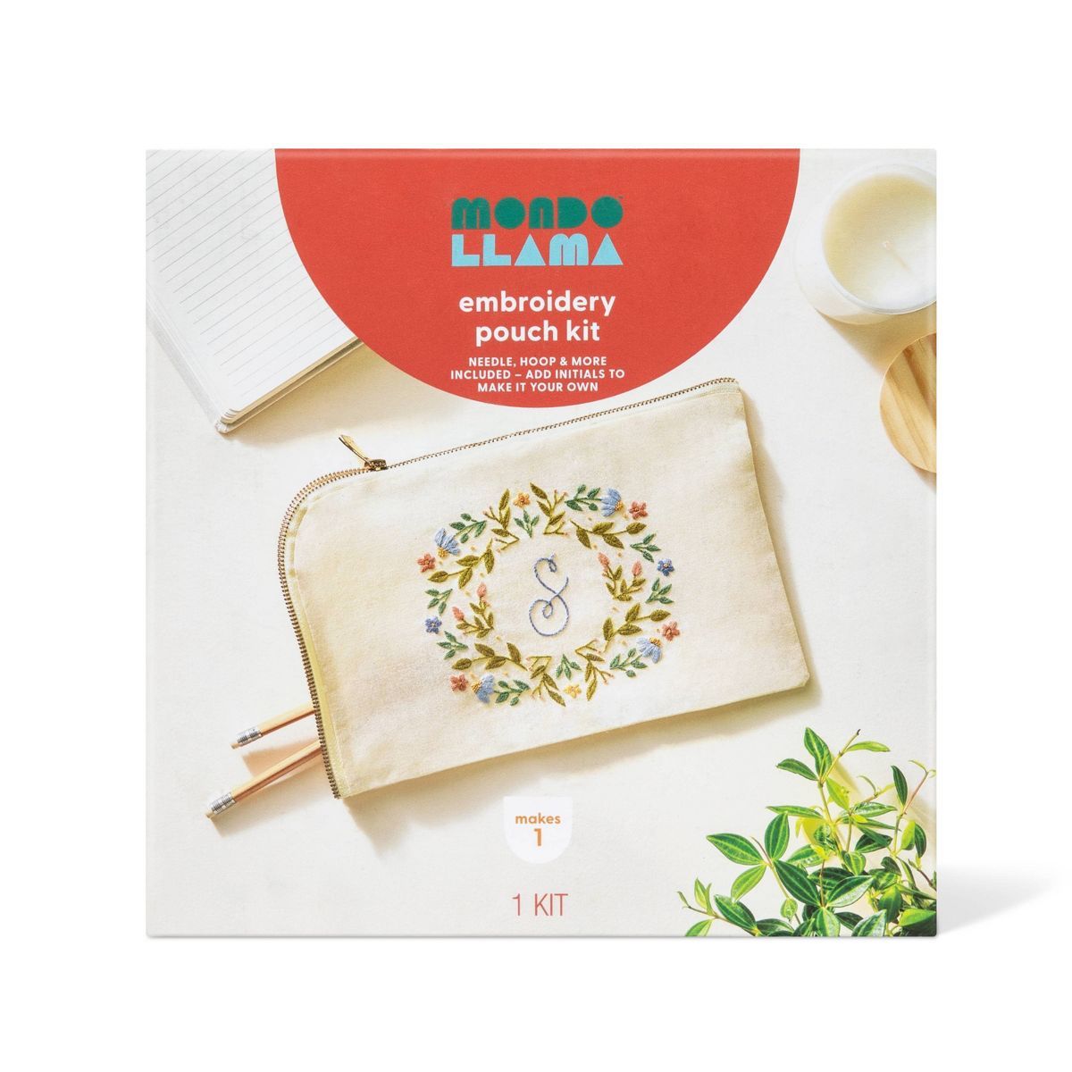 Embroidered Pouch Knitting Kit - Mondo Llama™ | Target