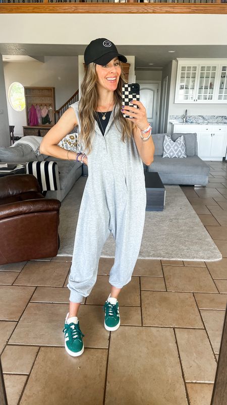 I saw my girl @mandie.mauldin share this jumpsuit recently and ordered immediately. Love the buttons and hood. And it feels like pajamas 🙌🙌🙌 lots of other color options.
.
.
.
Amazon outfits, casual outfits, comfortable outfits, mom outfits, Amazon style, Amazon deals, Amazon fashion 

#LTKfindsunder50 #LTKstyletip #LTKsalealert