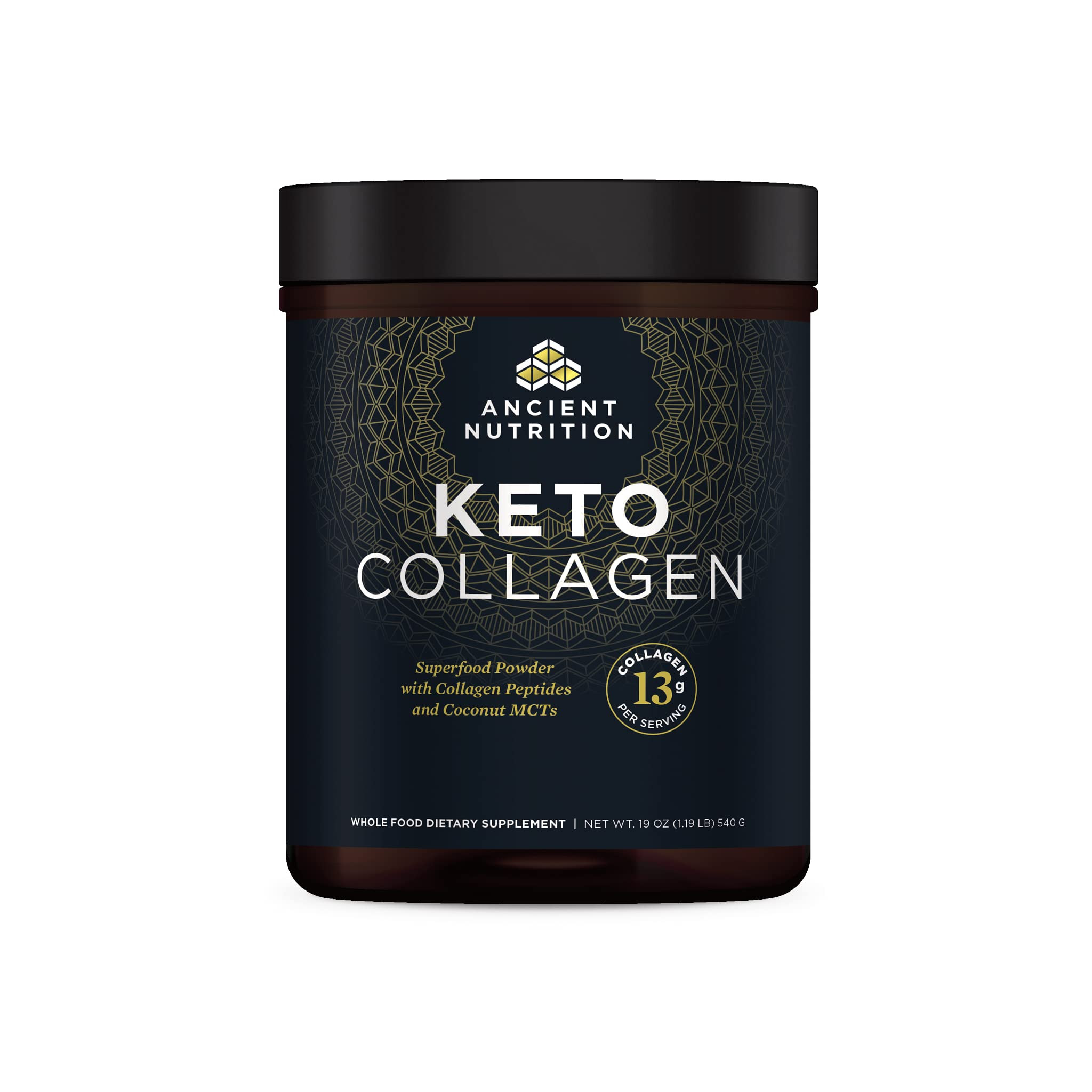 Ancient Nutrition Keto Collagen Powder Drink Mix, Keto Diet Supplement with MCT, Hydrolyzed Colla... | Amazon (US)