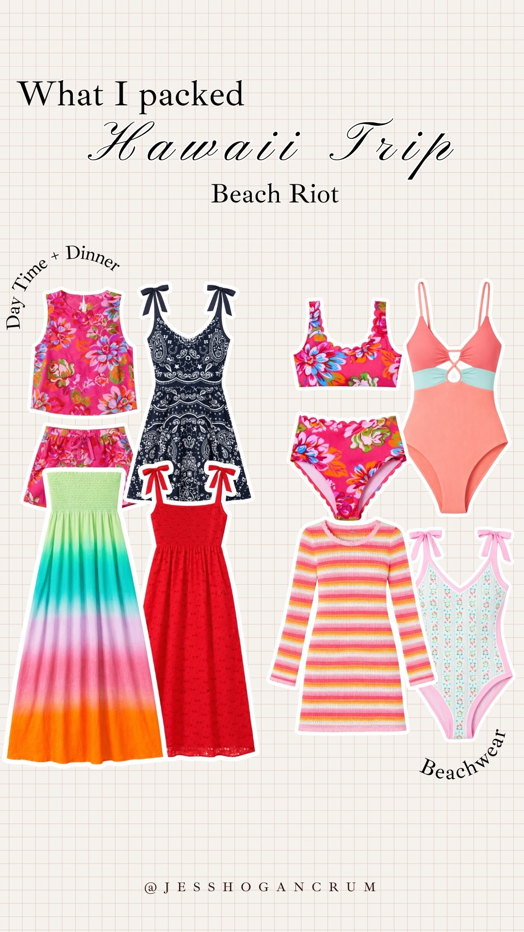 what I packed for hawaii! 🌺✈️ (wearing size small in everything - code: JESSICAC10 for 10% off!) 

beach riot, vacation, beach trip, swim, swimsuit, maxi dress, summer, mommy and me, matching, crushing on, travel 

#LTKSeasonal #LTKswim #LTKtravel