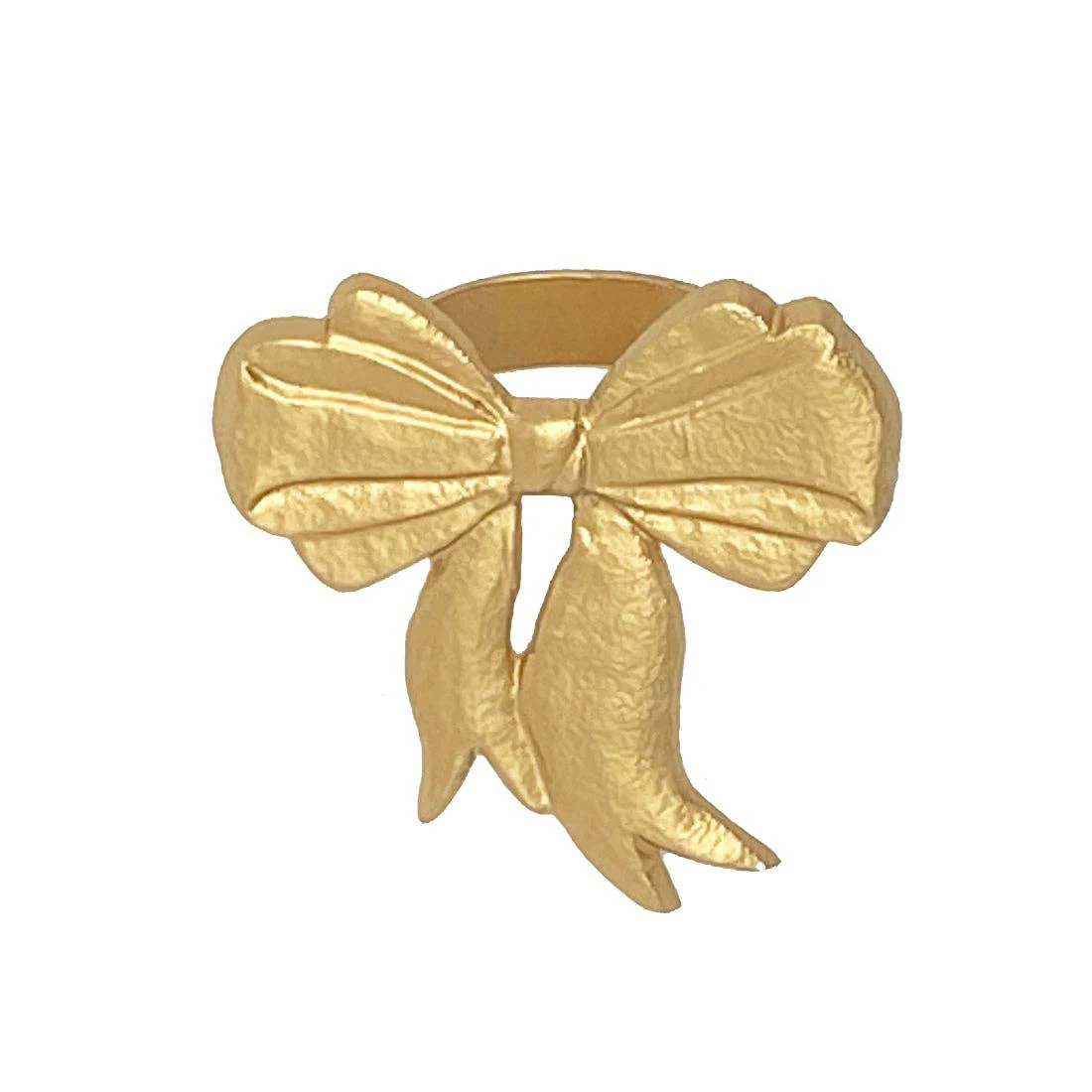 Bow Napkin Ring 4 Pack Gold | Refinery