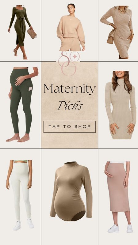The best maternity dresses, oversized, Phoenix, sweater, pregnancy, maternity, bodysuit, skirt, and leggings with pockets. Beige khaki, and tan aesthetic. Perfect winter outfit is bump, maternity, and pregnancy friendly for new and expecting mothers moms. Great for the holiday season during fall and winter. Love this new arrival. Some items from Amazon, Altar’d State, Nordstrom, Nike, Steve Madden, Home Depot, Lululemon, Walmart, Madewell, Revolve. 

#LTKbump #LTKfamily #LTKbaby