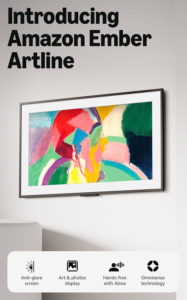 Amazon Ember Artline 65" with Fire TV (newest gen), 4K Ultra HD QLED smart TV and art display, cu... | Amazon (UK)
