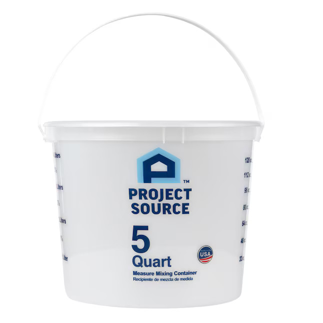 Project Source 5-Quart Bpa-free Plastic Measure Mixing Bucket | Lowe's