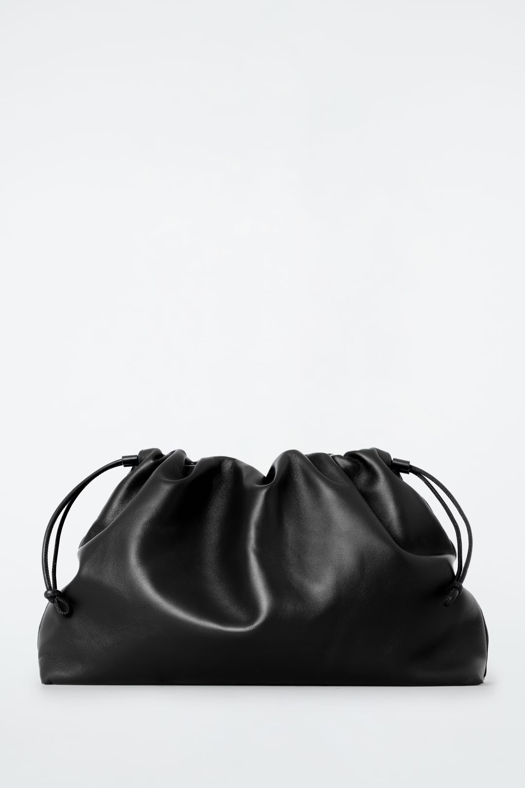 MINI CAVATELLI CLUTCH BAG - LEATHER - BLACK | COS UK