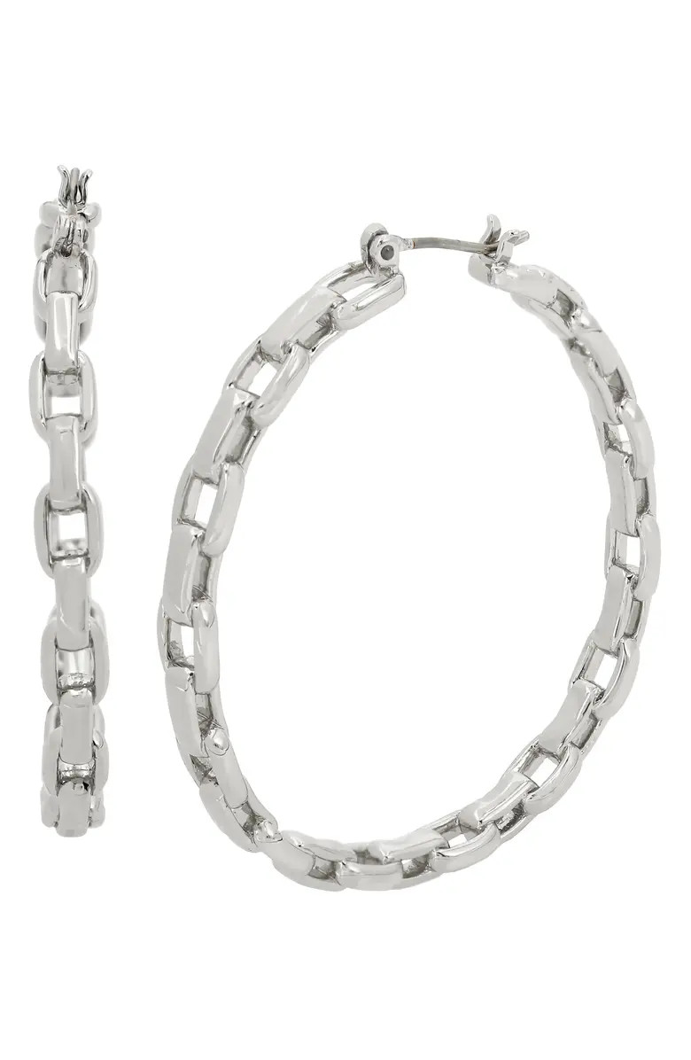 Hammered Link Hoop Earrings | Nordstrom