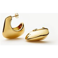 Hera Dome Large Hoop Earrings | 18ct Gold Plated | Missoma UK