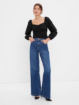 Ruched-Front Top | Gap (US)