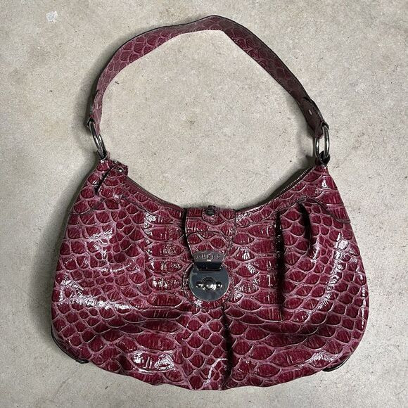 Guess 90s Y2k Plum Alligator shoulder strap purse Rare Good Condition | Poshmark
