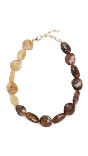 ADINA EDEN Women's Brown Agate Beaded Necklace | Amazon (US)