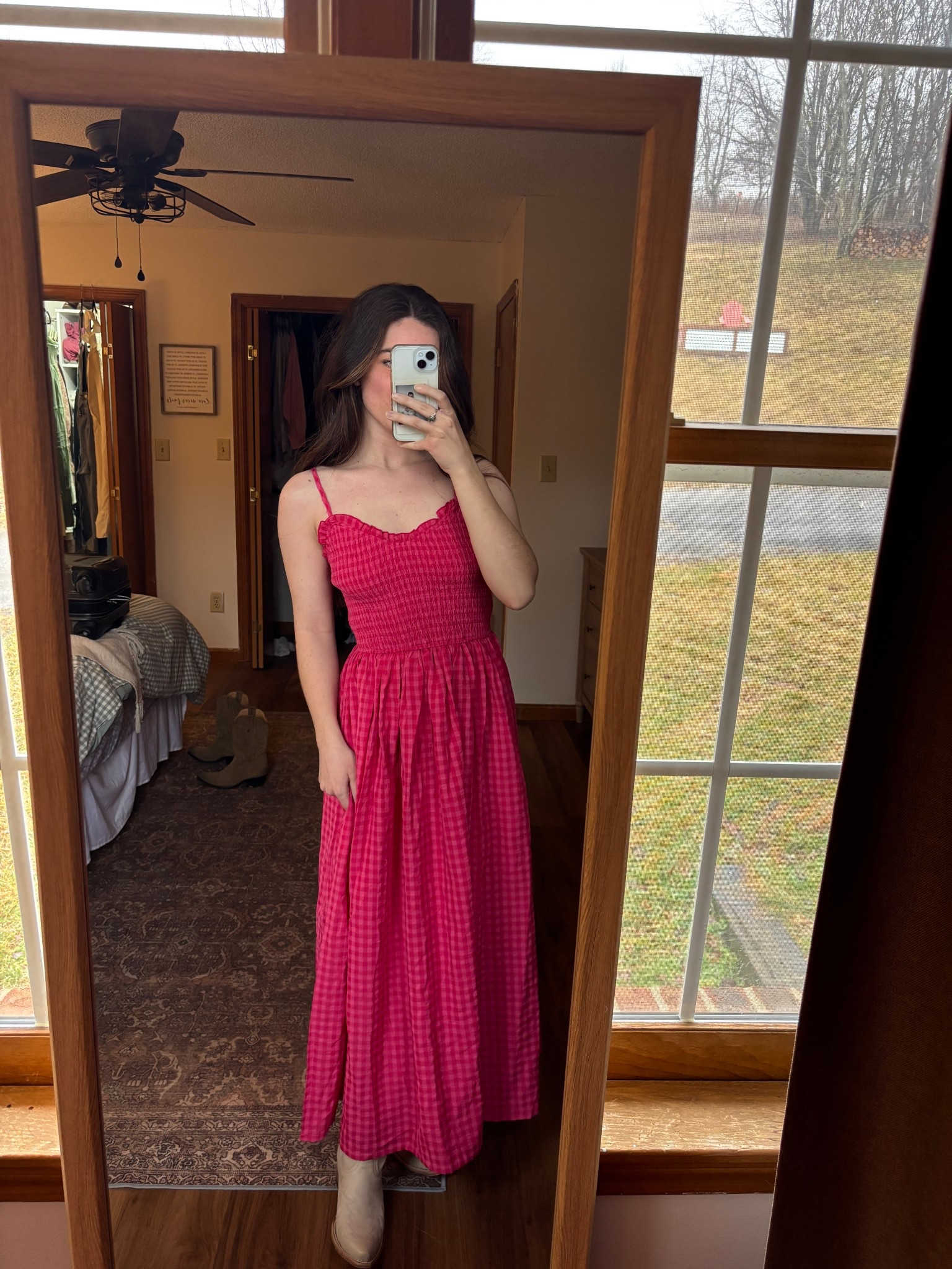 This was the sweetest Valentine’s Day dress! Red and pink gingham and soooooo figure flattering!!! The straps are adjustable as well!

#LTKmomlife #LTKSeasonal #LTKBump