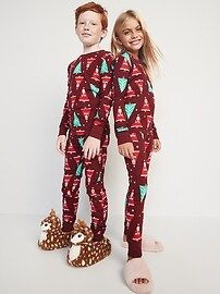 Matching Santa Claus Gender-Neutral Snug-Fit Pajamas for Kids | Old Navy (US)