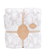 Floral Plush Blanket | TJ Maxx
