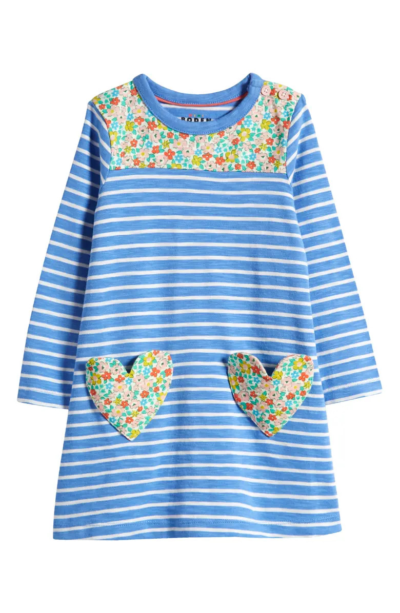 Mini Boden Kids' Fun Pocket Cotton Jersey Dress | Nordstrom | Nordstrom