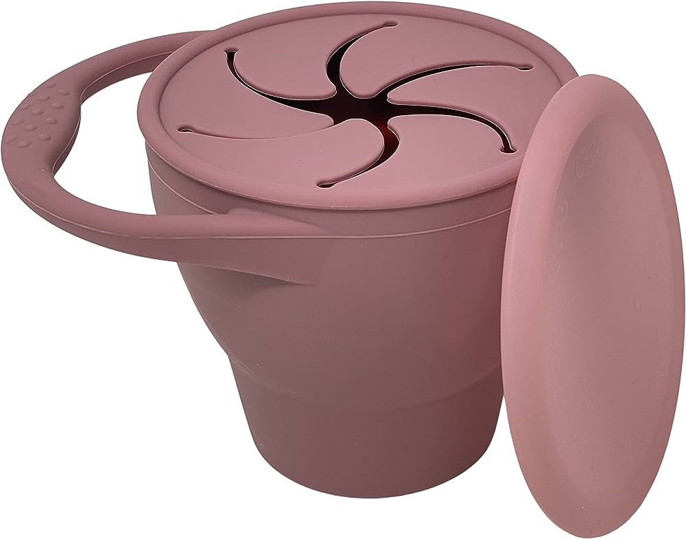 BraveJusticeKidsCo | Snack Attack Snack Cup | Collapsible Silicone Snack Container | Toddler and ... | Amazon (US)