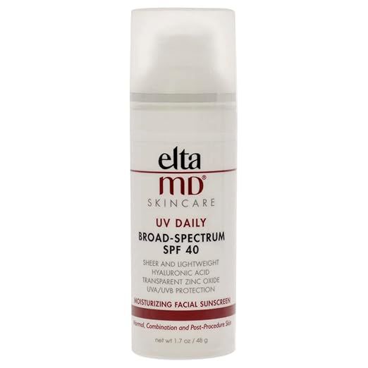 EltaMD UV Daily SPF 40 Sunscreen Moisturizer Face Lotion, Sunscreen Moisturizer with Hyaluronic A... | Amazon (US)