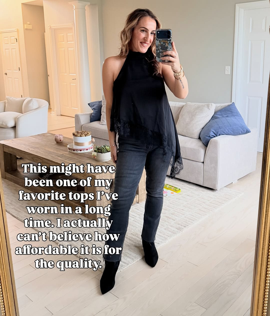 Wearing a medium in everything.  Love this for a date night or girls night. It would also make a great #festivaltop

#concertoutfit #datenight #girlsnight
#sexytop #goingouttop 

 #LTKootd #LTKOver40 #LTKMidsize