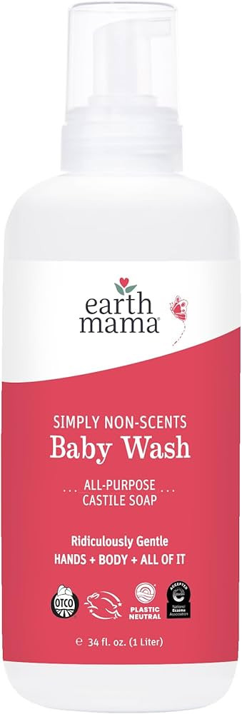 Earth Mama Simply Non-Scents Baby Wash Foaming Hand Soap, Organic Fragrance Free Body Wash, Unsce... | Amazon (US)