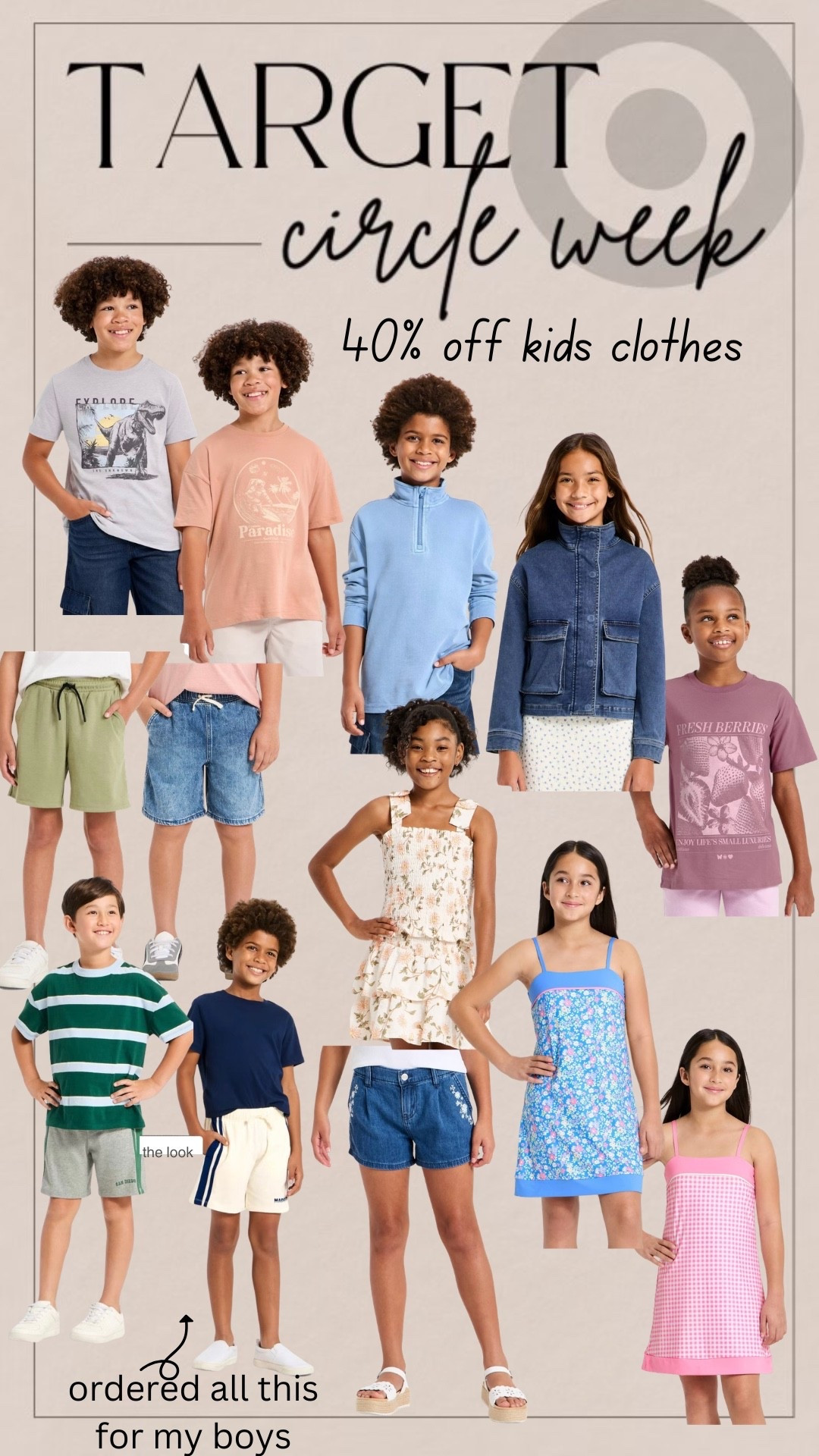 Target circle week
Kids clothes 40% off

#LTKKids #LTKSeasonal #LTKSaleAlert