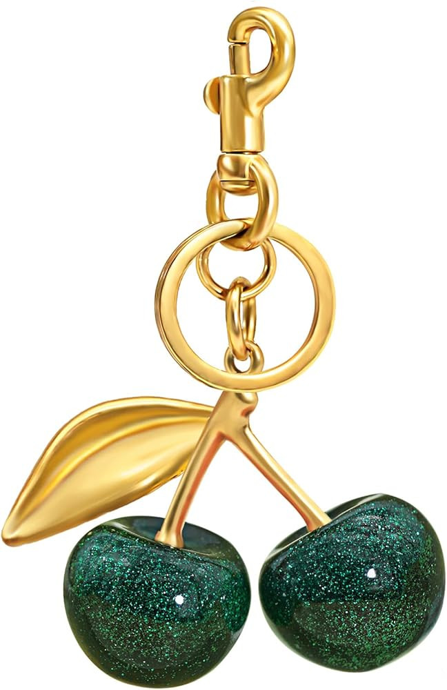 Cherry Keychain & Bag Charm - Cute Cherry Accessories for Women - Gift | Amazon (US)