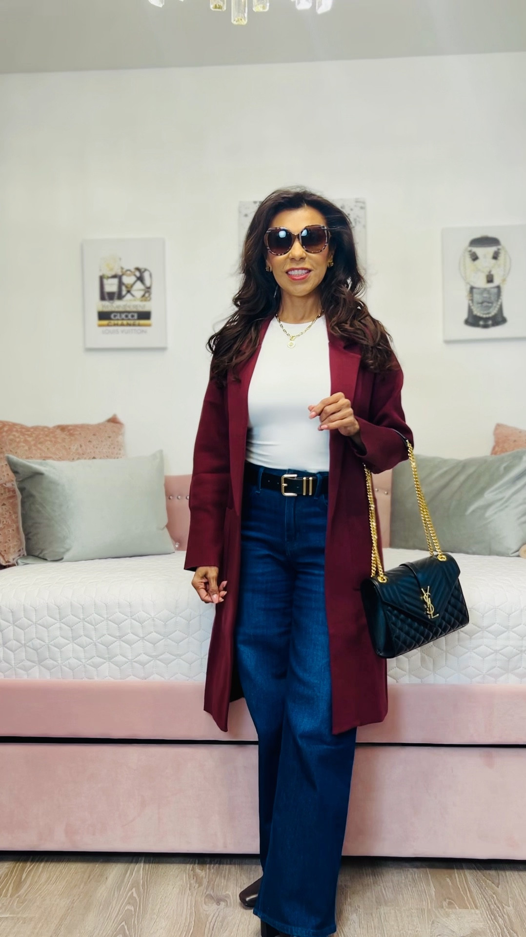 Falling in love with burgundy! This stunning cardigan is the perfect addition to your autumn wardrobe. Great thick fabric for my beauties that are always cold. Stay stylish and warm with this must-have piece. (size up on the cardigan)
5’1 115 Small 
#petitefashion #amazonfashion #burgundycardigan #widelwgjeans

#LTKStyleTip #LTKSeasonal #LTKMidsize