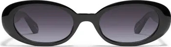 Felt Cute 52mm Gradient Small Oval Sunglasses | Nordstrom