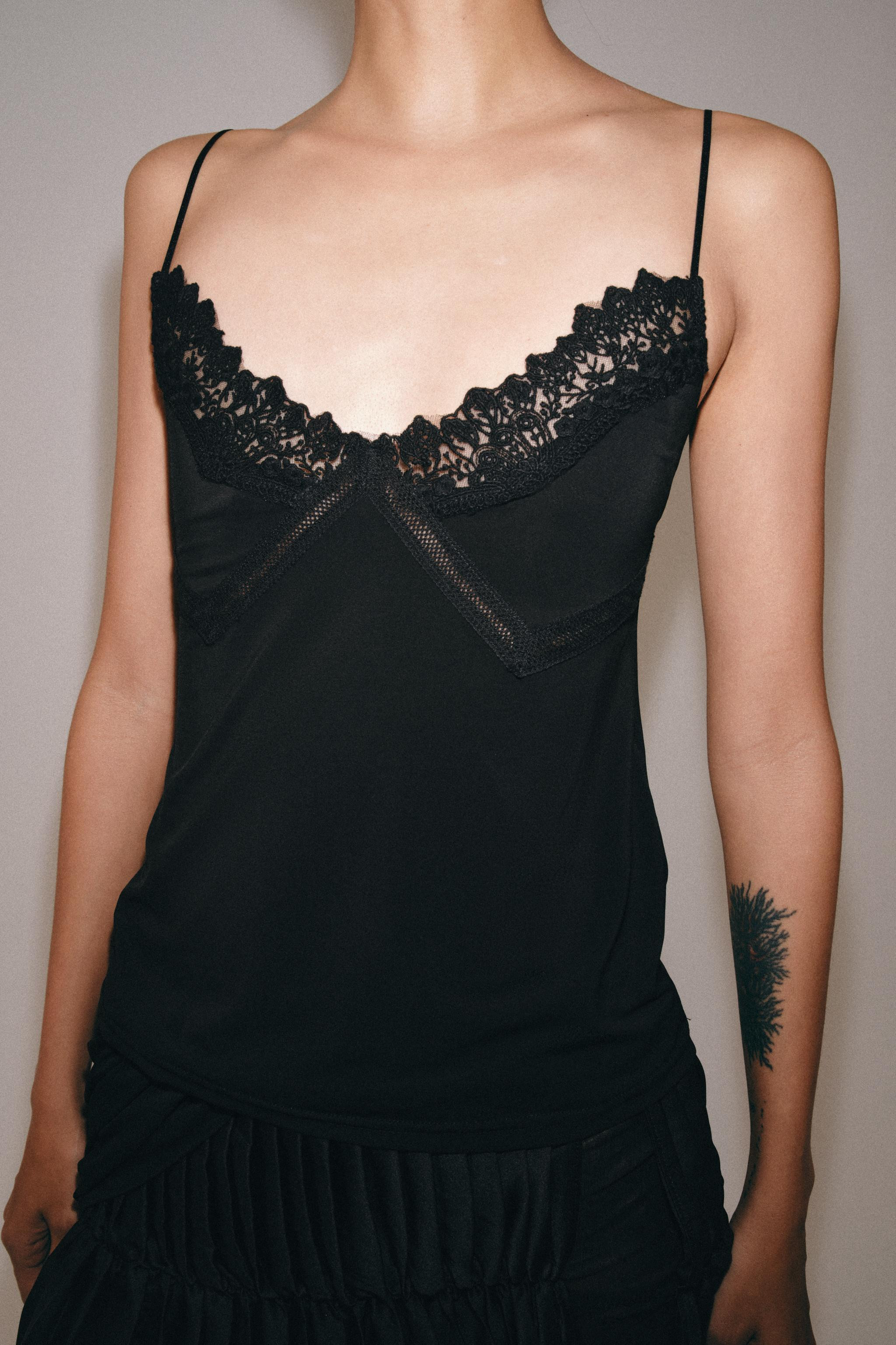 LACE STRAP TOP | Zara US