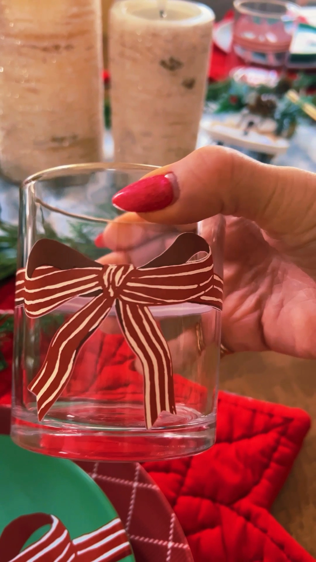 Bow glasses 


#LTKHome #LTKSeasonal #LTKHoliday