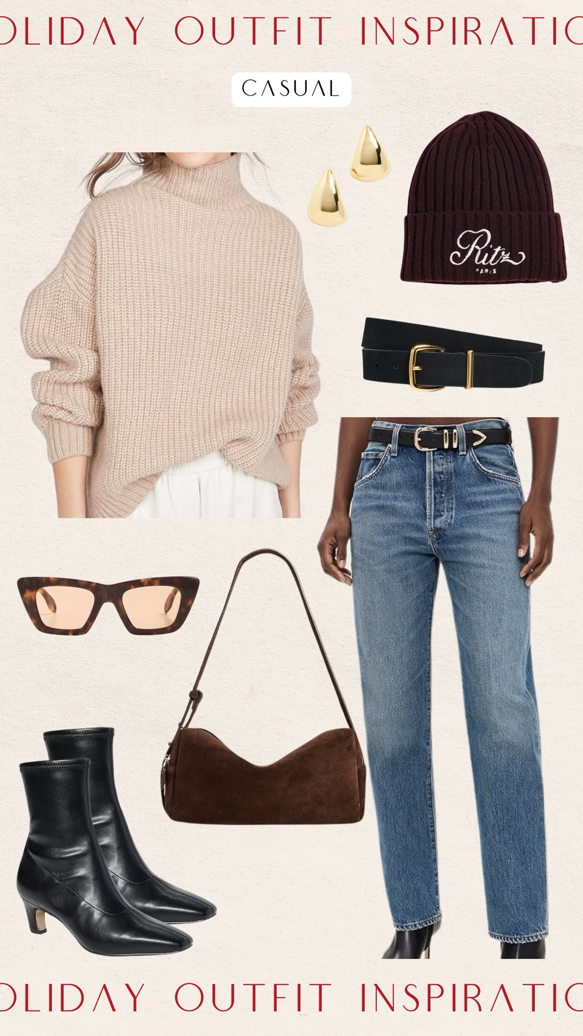 Holiday outfit Inspo! A casual outfit to wear for the holidays! 

Winter fashion, Holiday fashion, Trendy outfits, Cozy, Comfy, Chic

#LTKHoliday #LTKItBag #LTKStyleTip