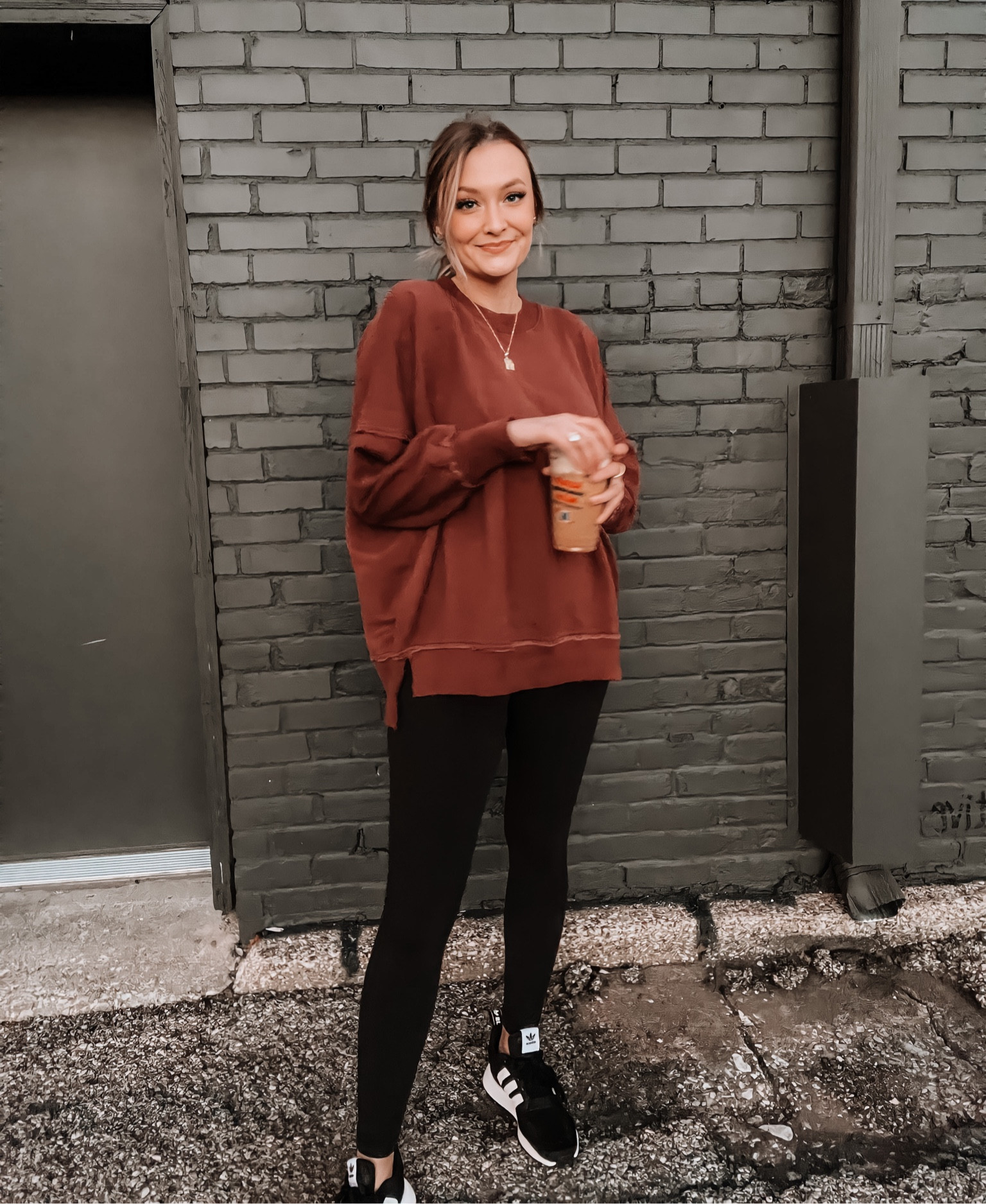 Cute & casual ootd 

Wearing:
Sweatshirt: sized down to Medium
Leggings:10
Shoes: Mens 7 (womens 9)

#LTKcurves #LTKstyletip #LTKsalealert